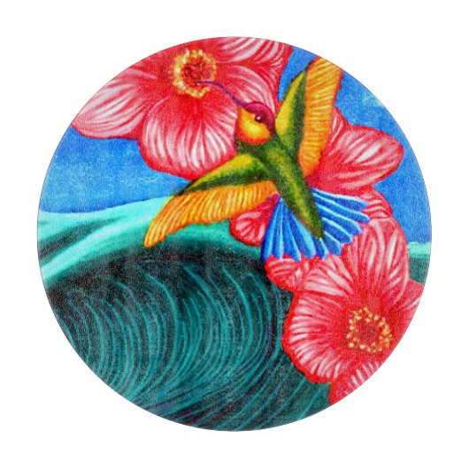 Hummingbird Ocean Schneidebrett (Vorderseite)
