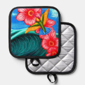 Hummingbird Ocean  Topflappen (Vorderseite/Rückseite)