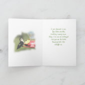 Hummingbird on Feeder 2596-customize any chance Karte (Innenseite)