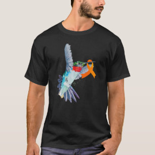 Hummingbird & Orange Ribbon Leukemia Bewusstsein M T-Shirt