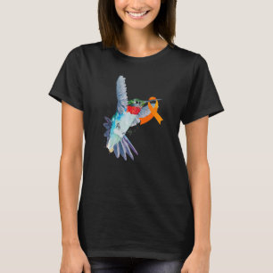 Hummingbird & Orange Ribbon Leukemia Bewusstsein M T-Shirt