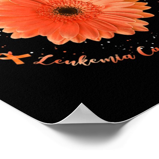 Hummingbird Orange Sonnenblumen Leukämie Tumorware Poster (Ecke)