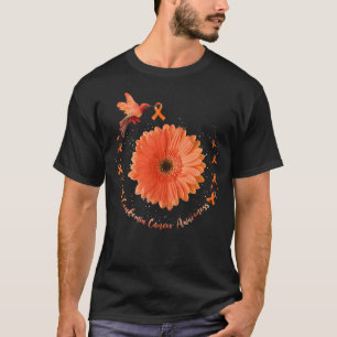 Hummingbird Orange Sonnenblumen Leukämie Tumorware T-Shirt