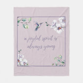 Hummingbird Orchids Rosa Elegant Einfach Fleecedecke (Vorderseite)