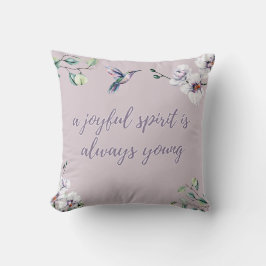 Hummingbird Orchids Rosa Elegant Einfach Kissen