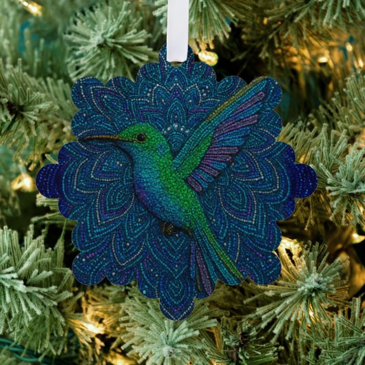 Hummingbird Ornament Karte (Insitu (Baum))