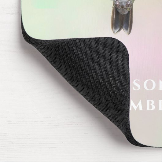 Hummingbird Paar Personalized Mousepad (Ecke)