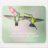 Hummingbird Paar Personalized Mousepad (Vorne)