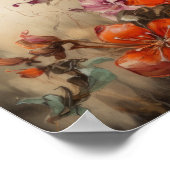 Hummingbird Painting Art Print Poster (Ecke)