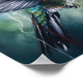 Hummingbird Painting Art Print Poster (Ecke)