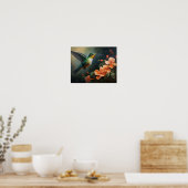 Hummingbird Painting Art Print Poster (Küche)
