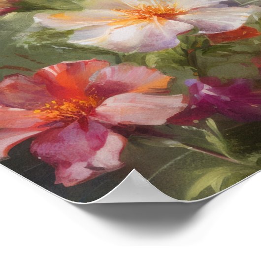 Hummingbird Painting Art Print Poster (Ecke)