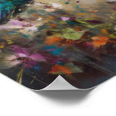 Hummingbird Painting Art Print Poster (Ecke)