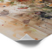 Hummingbird Painting Art Print Poster (Ecke)