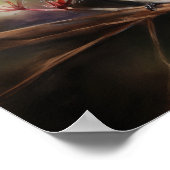 Hummingbird Painting Art Print Poster (Ecke)