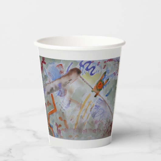 Hummingbird-Papiertasse Pappbecher (Vorderseite)