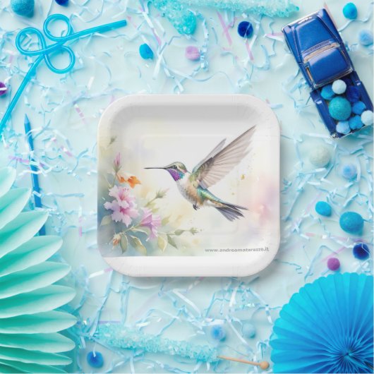 Hummingbird Pappteller (Party)