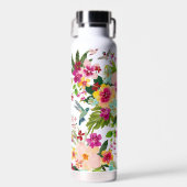 HUMMINGBIRD PARADISE Tropische Flora Trinkflasche (Vorne)