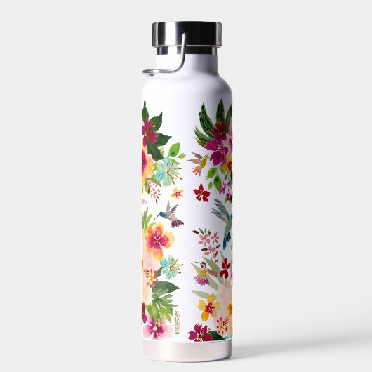 HUMMINGBIRD PARADISE Tropische Flora Trinkflasche (Rechts)