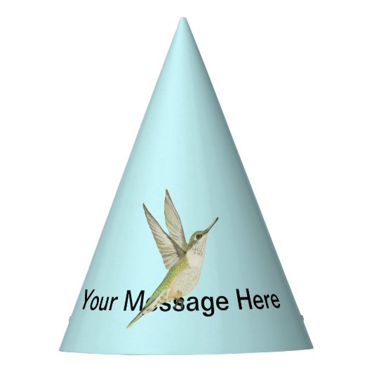 Hummingbird Party Hat Partyhütchen (Vorderseite)