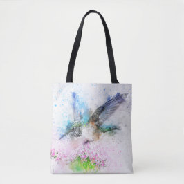 Hummingbird Pastel Color Tote Bag Tasche