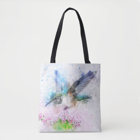 Hummingbird Pastel Color Tote Bag Tasche (Vorderseite)