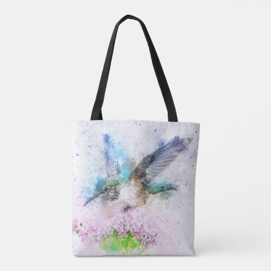 Hummingbird Pastel Color Tote Bag Tasche (Rückseite)