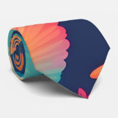 Hummingbird Pastel Personalisiertes Muster Krawatte (Gerollt)