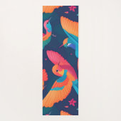 Hummingbird Pastel Personalisiertes Muster Yogamatte (Rückseite)