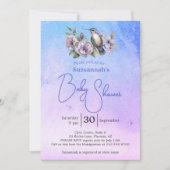 Hummingbird Pastel Watercolor Baby Shower  Einladung (Vorderseite)