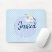 Hummingbird Patch über Polka Dots Mousepad (Mit Mouse)