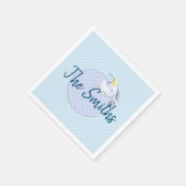 Hummingbird Patch über Polka Dots Serviette (Ecke)