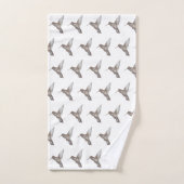 Hummingbird Pattern Badetuch Set (Handtuch)