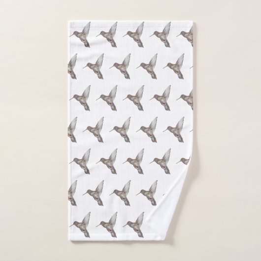 Hummingbird Pattern Badetuch Set (Handtuch)