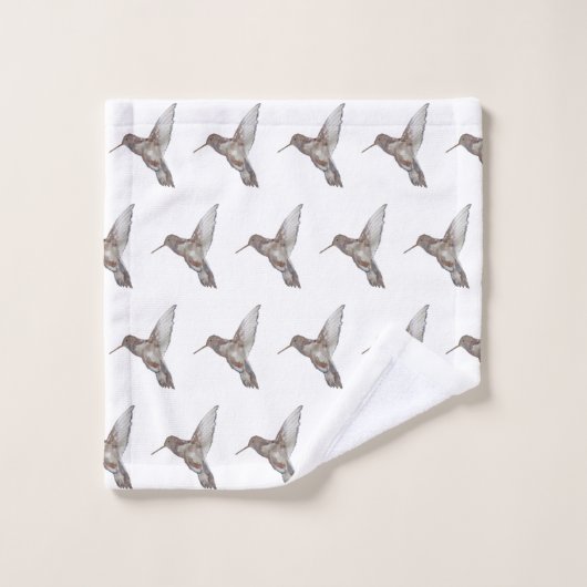 Hummingbird Pattern Badetuch Set (Waschlappen)