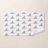 Hummingbird Pattern Badetuch Set (Handtuch)