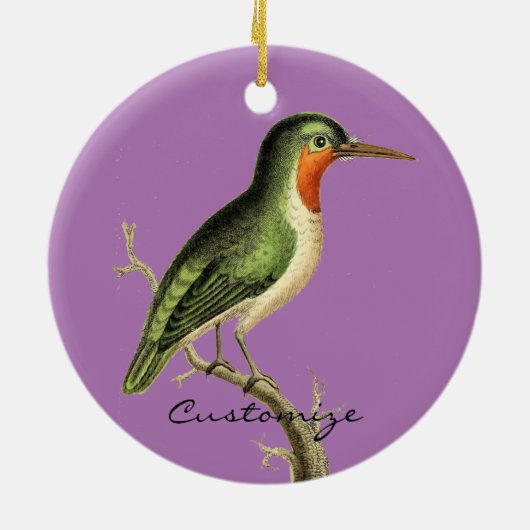 Hummingbird Perched Thunder_Cove Keramik Ornament (Hinten)