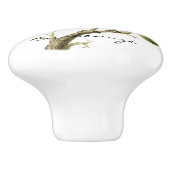 Hummingbird Perched Thunder_Cove Keramikknauf (Seitenansicht)