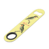 Hummingbird Perched Thunder_Cove Speed Flaschenöffner (Vorderseite Schrägansicht)