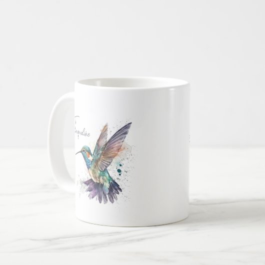 Hummingbird Personalisiert Motivierend Kaffeetasse (Vorderseite Links)