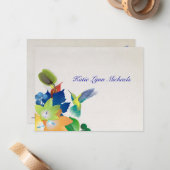 Hummingbird Personalisiert Notecard Mitteilungskarte (Vorderseite/Rückseite Beispiel)