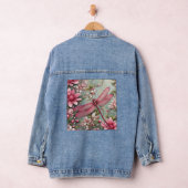 HUMMINGBIRD PINK BLUME ART Denim Jean Jacket Jeansjacke (Hangar)