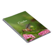 Hummingbird Pink-Blume Notizblock (Rechte Seite)
