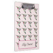Hummingbird Pink Personalisiert Clipboard Klemmbrett (Rechts)