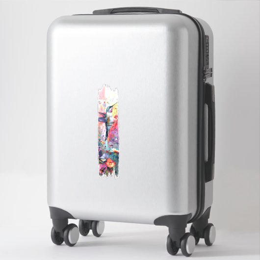 Hummingbird Pinselstrich Aufkleber (Koffer)