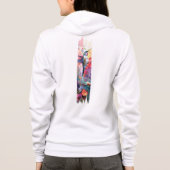 Hummingbird Pinselstrich Hoodie (Rückseite)