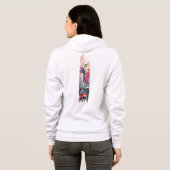 Hummingbird Pinselstrich Hoodie (Schwarz voll)