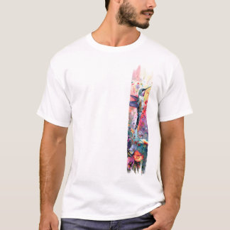 Hummingbird Pinselstrich T-Shirt