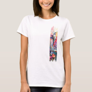 Hummingbird Pinselstrich T-Shirt