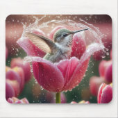 Hummingbird plasht in einem Tulip Mousepad (Vorne)